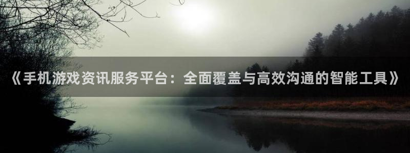 鼎点娱乐什么意思：《手机游戏资讯服务平台：全面覆盖与高效沟通