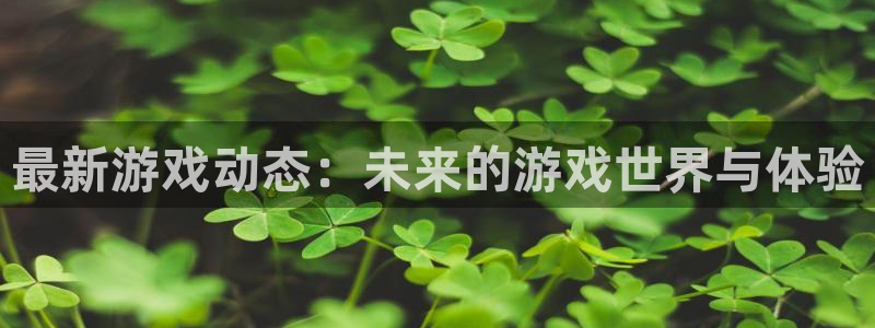 鼎点娱乐怎么注册：最新游戏动态：未来的游戏世界与体验